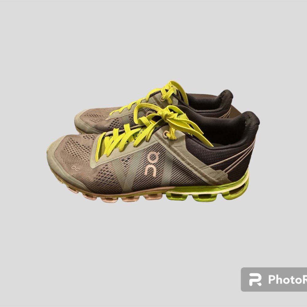 Swiss Engineering size M8.5 Eur 42 X on cloud running shoe blue/green